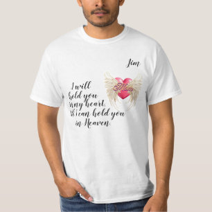 "Mãe, no Céu" Camiseta Masculina Personalizável