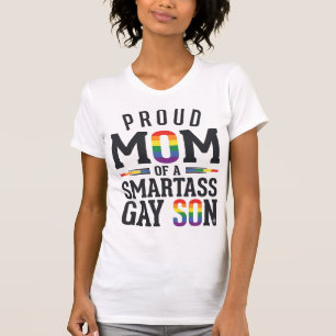 Mãe Orgulhosa de um Filho Gay Esperto Camisa Vinta