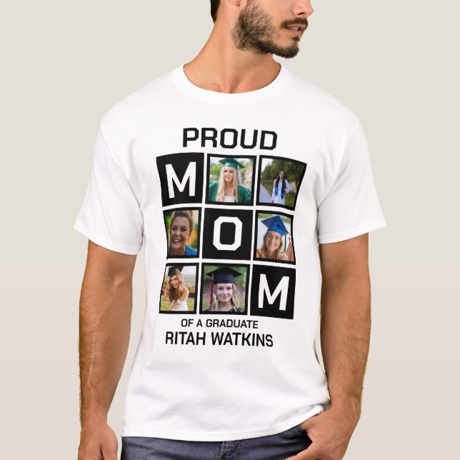 Mãe orgulhosa de uma T-Shirt Formando (Frente)