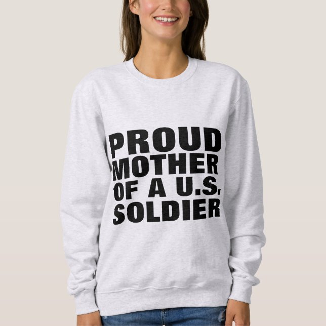 MÃE ORGULHOSA DE UMA T-Shirts SOLDADORA DOS EUA (Frente)