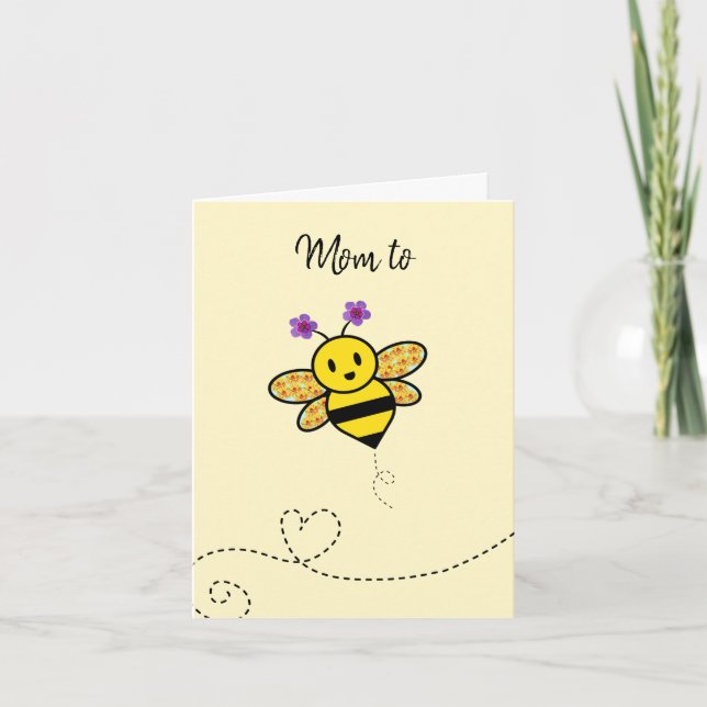 Mãe para Parabéns de Bee no seu cartão de notícias (Frente)