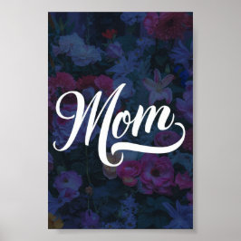 Mãe poster de dia de as mães escuro florida