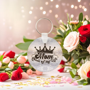 MÃE Rainha da minha vida Chaveiro Glitter