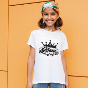 MÃE Rainha da minha vida Meninas brancas T-Shirt