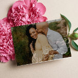 Mãe, ser Cartão com fotos Dia de as mães<br><div class="desc">A frente deste cartão de Dia de as mães para a futura mãe é um elegante pano de fundo personalizado com delicados detalhes de flores brancas, criando um ambiente sereno e pacífico. A frase "você vai ser a melhor mãe de todos os tempos" é exibida de forma destacada, transmitindo admiração...</div>