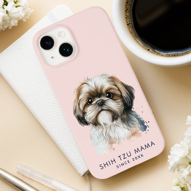 Mãe Shih Tzu Moderna Fofa Personalizada (Criador carregado)