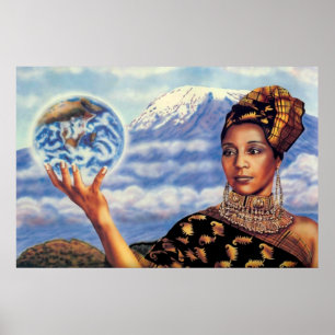 Mãe Terra por Lisa Iris Poster