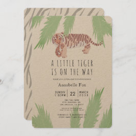 Mãe Tiger & Cub Kraft - Convite para Chás de frald