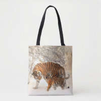 mãe tigre e bolsa de tote de bebê