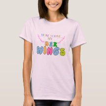 "Mãe, você é a asa dela" Camiseta feminina - Coraç