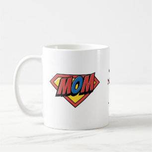 Mãe Você É Meu Herói Caneca de Café Personalizada