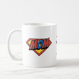 Mãe Você É Meu Herói Caneca de Café Personalizada
