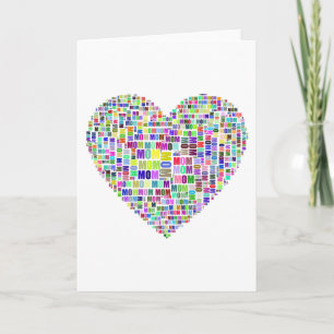 Mãe, você é tudo para mim cartão