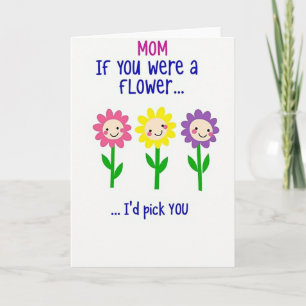 Mãe Você É Uma Flor Cartão De Saudação