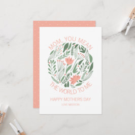 Mãe, Você Quer Dizer O Cartão De Dia de as mães Pa