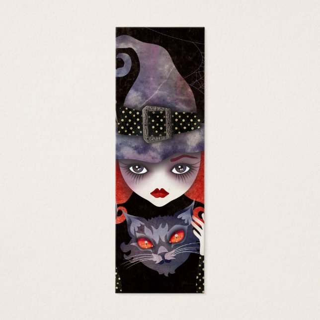 Maelba, o Mini Bookmark da Bruxa Vermelha (Frente)