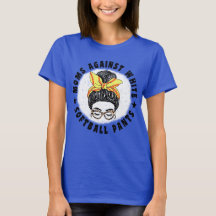 Mães Contra Calças de Softbol Brancas Camiseta Div