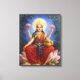 Mães de Deusa Indiana Lakshmi - Canvas