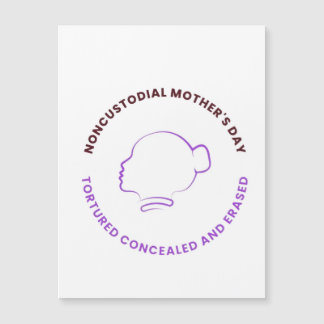 Mães Não Custodiais com Logotipo Magnético