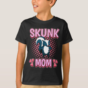 Mães skunk dia das mães camiseta feminina skunk