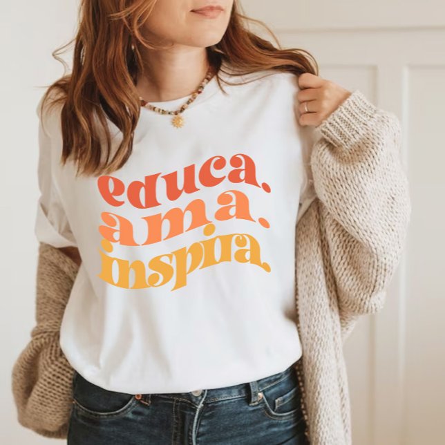 Maestra professor español escuela T-Shirt (Criador carregado)