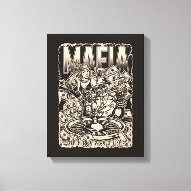 Mafia King Of Crime Canvas Print (Frente)