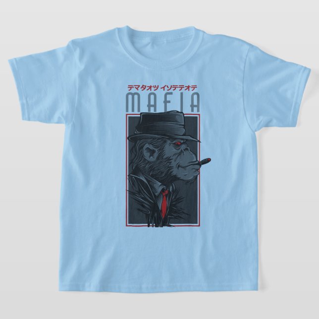Mafia Monkey Smoking Cigar Graphic T-Shirt | Japan (Postura )