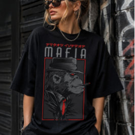 Mafia Monkey Smoking Cigar Graphic T-Shirt | Japan