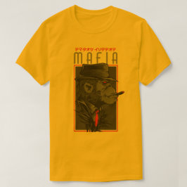 Mafia Monkey Smoking Cigar Graphic T-Shirt | Japan