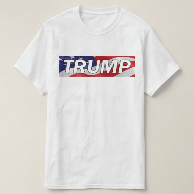#MAGA do t-shirt da bandeira americana de Donald (Frente do Design)