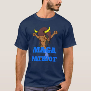 MAGA Patriot adiciona texto T-Shirt