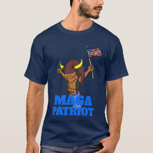 MAGA Patriot adiciona texto T-Shirt