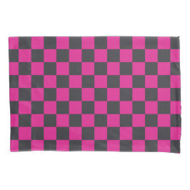 Magenta and smoke checkerboard pattern