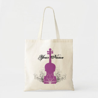 Magenta do bolsa do violino com redemoinhos
