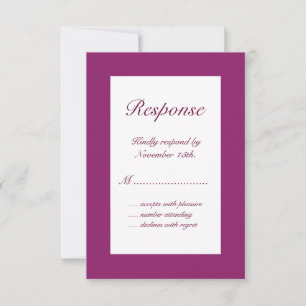 Magenta Invernal RSVP