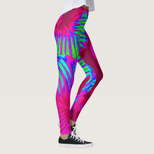 Magenta Tropical Deixa Leggings