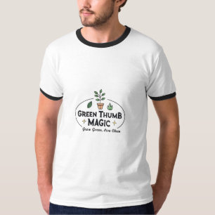 Magia do Polegar Verde   Camiseta de Jardinagem Ur