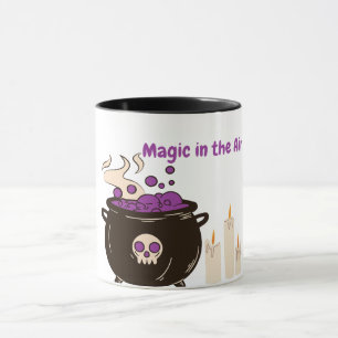 Magia No Ar Caneca de Café Witchy