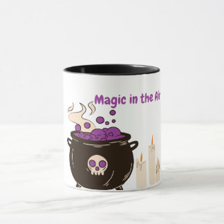 Magia No Ar Caneca de Café Witchy