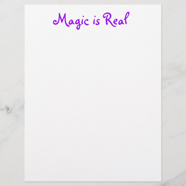 Magic é Real-letterhead (Frente)