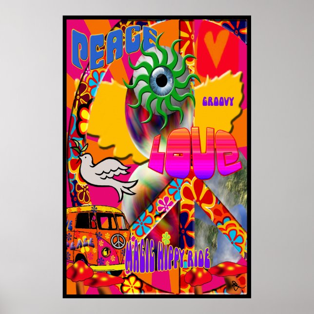 Magic Hippy Ride Poster (Frente)