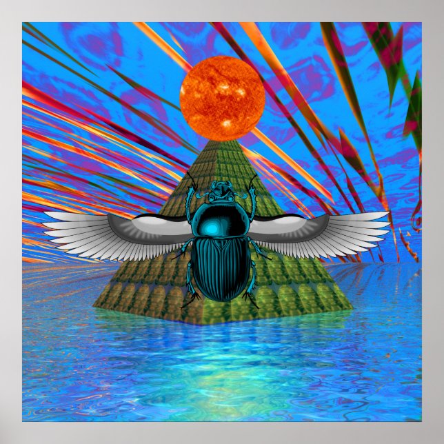 Magic Scarab Poster (Frente)