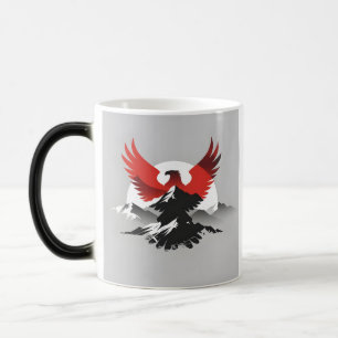 Mágica Águia e Montanhas da Albânia Caneca de Herança M