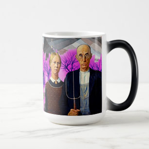Mágica American Gothic Fica Selvagem – Caneca Retro