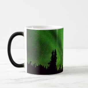 Mágica Aurora boreal do Alasca que Morphing a caneca