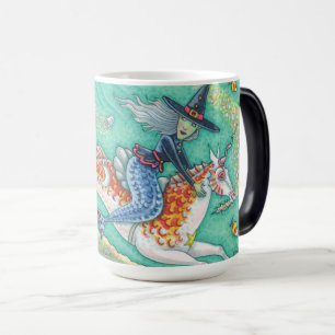 MÁGICA BRUXA DA SEREIA, CANECA MORPHING DO DIA DAS BRUXAS