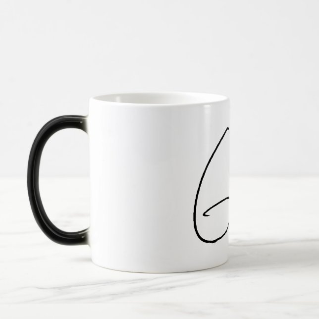 Mágica caneca 67 invisível engraçada (Esquerda)