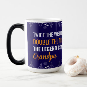 Mágica Caneca Avô com Foto Personalizada e Borda Delicada