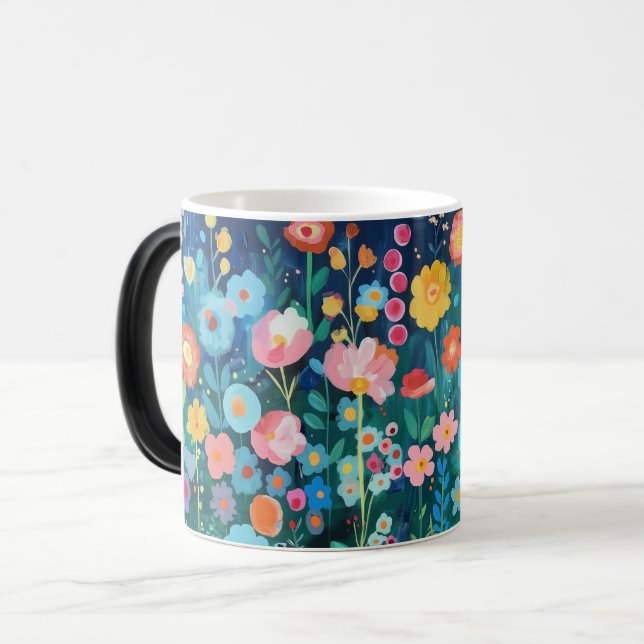 Mágica Caneca botânica colorida (Frente Esquerda)