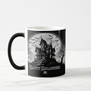 Mágica Caneca Casa Assombrada Monocromática